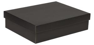 Dárková krabička s víkem 400x300x100 mm, černá