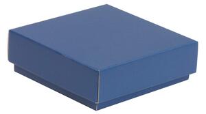 Dárková krabička s víkem 150x150x50/40 mm, modrá