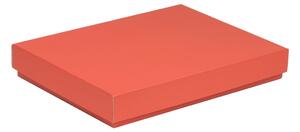 Úložná/dárková krabice s víkem 350x250x50/40 mm, korálová