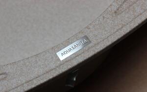 Kuchyňský granitový dřez Aquasanita Papillon 945.10ER beige
