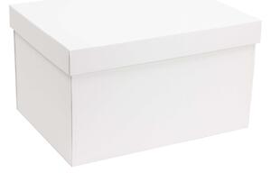 Úložná/dárková krabice s víkem 350x250x200/40 mm, bílá