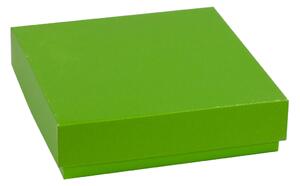 Dárková krabička s víkem 200x200x50/40 mm, zelená