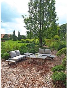 Set zahradního nábytku v šedé barvě s hliníkovou konstrukcí Garden Pleasure Celia