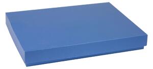 Úložná/dárková krabice s víkem 400x300x50/40 mm, modrá