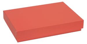Úložná/dárková krabice s víkem 300x200x50/40 mm, korálová