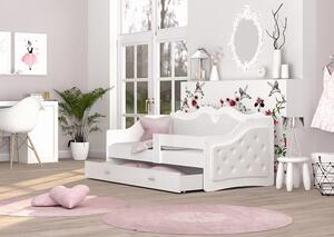 AJK Dětská postel Lili - bílá s krystalky Velikost spací plochy: 160x80