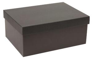 Dárková krabička s víkem 350x250x150 mm, černá