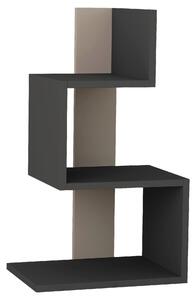 ODKLÁDACÍ STOLEK, antracitová, béžová, kompozitní dřevo, 42/72/30 cm Livetastic, Online Only