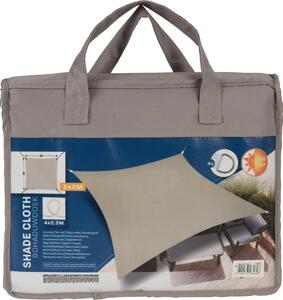 Stínící plachta s UV filtrem 50+, barva taupe, 3 x 3 m