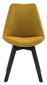 Jídelní židle žlutá sada 2 ks 49 × 56,5 × 84 cm SALESFEVER
