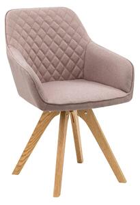 SALESFEVER Jídelní židle růžová set 2 ks 59 × 61 × 88 cm
