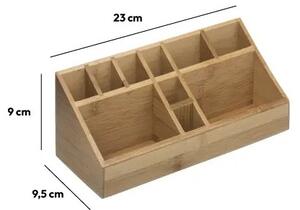 Bambusový organizér s 10 přihrádkami TRIANGLE 23x9,5 cm