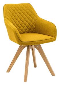 SALESFEVER Jídelní židle žlutá set 2 ks 59 × 61 × 88 cm