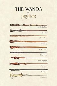 Umělecký tisk Harry Potter™ - The Wands, (26.7 x 40 cm)
