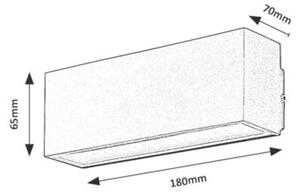 Rabalux MATARO LED venkovní nástěnné svítidlo 77075