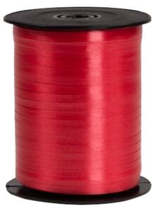 Plastová stuha tmavě červená, šíře 5 mm, délka 500 m, PP