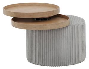 SALESFEVER Odkládací stolek šedá 50 × 50 × 45 cm
