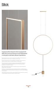 Redo 01-2134 - LED Stojací lampa SLICK LED/28W/230V černá