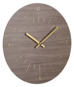 Eglo 425508 - Nástěnné hodiny TAKAHAGI 1xAA pr. 30 cm hnědá