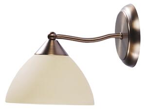 Rabalux 8171 Regina - Rustikální nástěnná lampička s bronzovou monturou 1 x E14 (Nástěnné svítidlo v rustikálním stylu bez vypínače)