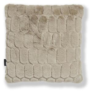 Skinnwille Home Collection Polštář Bubble Taupe, 45x45 cm, umělá kožešina, hnědošedý