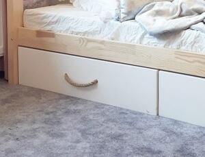 Domečková postel HouseBed se šuplíkem Velikost spací plochy: 140x70, Barva: přírodní dřevo