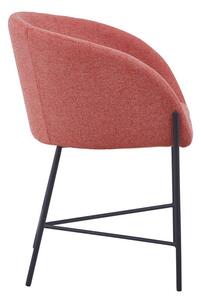 Růžová Židle s opěrkami 57 × 46 × 77 cm SALESFEVER