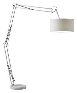 Redo 02-385 - Stojací lampa AZAR 1xE27/42W/230V bílá/chrom