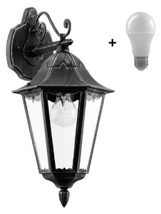 Eglo 93456 NAVEDO černá - Venkovní svítidlo IP44 + Dárek LED žárovka (Venkovní rustikální lucerna v černé barvě)
