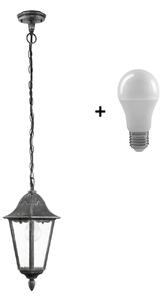 Eglo 93455 NAVEDO černá - Venkovní závěsná lampa + Dárek LED žárovka (Závěsná venkovní lucerna v černé barvě)