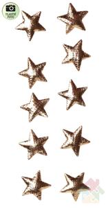 Hvězdičky zlaté - 10 kusů