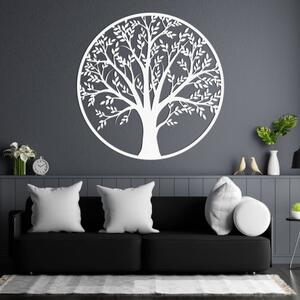 Dřevěný Strom života v kruhu | Elegantní dekorace na zeď | SENTOP PR0217