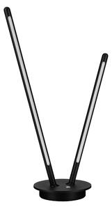 LED stmívatelná černá stolní lampa Intec