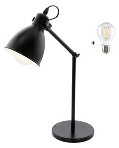 Eglo 49469 PRIDDY - Retro stolní lampička + Dárek LED žárovka (Stolní retro - industriální lampa)