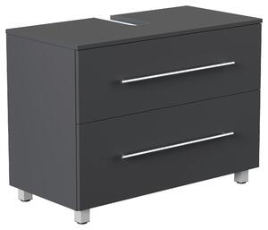 SKŘÍŇKA POD UMYVADLO, barvy grafitu, barvy grafitu, 85/63/41,6 cm MID.YOU - Koupelnové série, Online Only