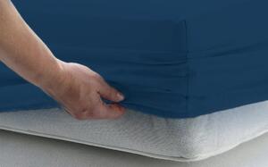 Bavlněné prostěradlo s gumkou - chrpa - větší velikosti Velikost spací plochy: 200x90