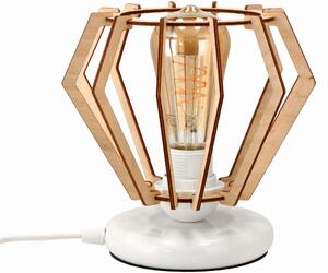 BERGE Stolní lampa LED 1xE27 WOOD BRILLIANT