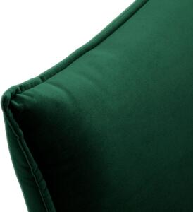 Zelená Sametová čtyřmístná pohovka Elio 228 × 100 × 97 cm MILO CASA