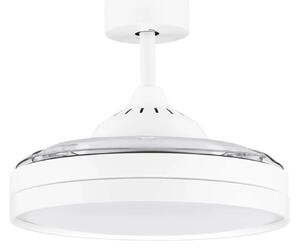 LED bílé designové stropní svítidlo Nevma s dálkovým ovládáním