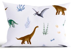 MK Lůžkoviny Bavlněný povlak na polštář Renforcé 40 x 60 cm - Dinosauři