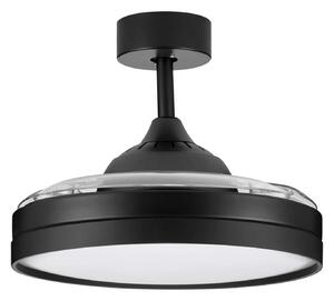 LED černé moderní stropní svítidlo Nevma s dálkovým ovládáním
