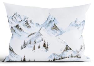 MK Lůžkoviny Vánoční bavlněný povlak na polštář Renforcé 40 x 60 cm - Hory