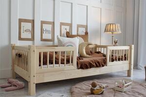 Dětská postel Basic Duo Velikost spací plochy: 120x60, Barva: přírodní dřevo