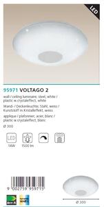 Eglo 95971 VOLTAGO 2 - LED svítidlo stmívatelné s dálkovým ovladačem 14W Ø29,5cm (Stropní LED svítidlo se změnou barvy svícení dálkovým ovladačem)