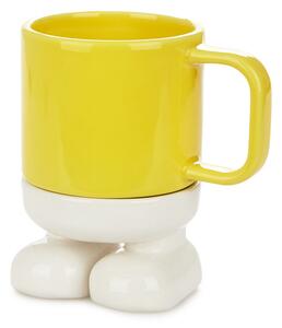 Hrnek s miskou Mr.Standy 27586, 300ml, žlutý BALVI
