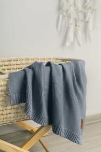Sensillo Dětská deka bambusovo-bavlněná 80x100 cm jeans
