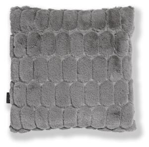 Skinnwille Home Collection Polštář Bubble Grey, 45x45 cm, umělá kožešina, šedý