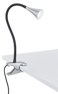 Trio Leuchten R22398187 VIPER - LED svítidlo s klipsem na husím krku, LED 3W, 3000K (Ohebná LED lampička se skřipcem na desku stolu)