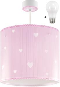 Dalber 62012S SWEET DREAMS - Dětské závěsné svítidlo růžové + Dárek LED žárovka (Dětský růžový lustr)
