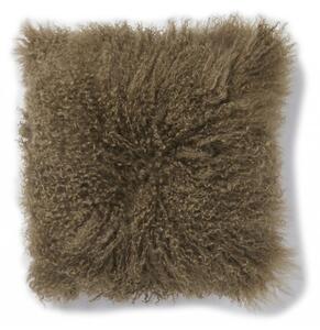 Skinnwille Home Collection Kožešinový polštář Brown, tibetská kožešina, 40x40 cm